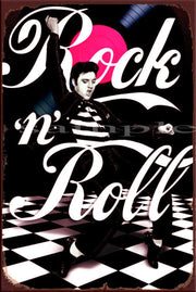 ELVIS ROCK Retro/ Vintage Wall Art Home Décor, Shed-Garage and Bar Tin Metal Sign