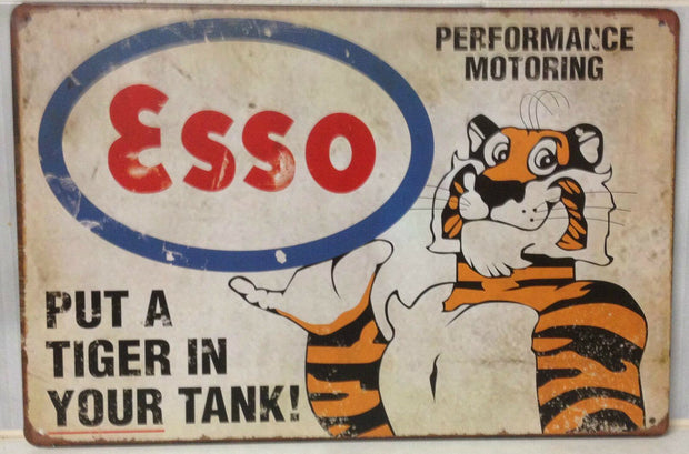 ESSO Garage Rustic Look Vintage Retro Tin Signs Man Cave, Shed and Bar SIGN