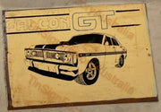 FALCON GT 20x30 CM Sign | Screen Printed By AUSTRALIAN COMPANY