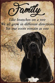 FAMILY LIKE BRANCHES Retro/ Vintage Tin Metal Sign Man Cave, Kitchen Décor, Shed-Garage, and Bar