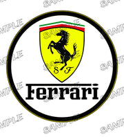 FERRARI YELLOW LINING Retro/ Vintage Round Metal Sign Man Cave, Wall Home Décor, Shed-Garage, and Bar