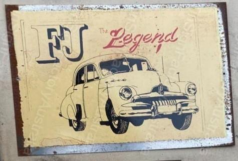 FJ THE LEGEND 20x30 CM Sign | Screen Printed By AUSTRALIAN COMPANY