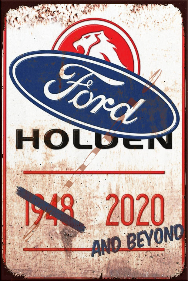 FORD HOLDEN ERA Retro/ Vintage Wall Home Décor, Shed-Garage and Bar Tin Metal Sign