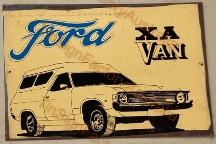 FORD XA VAN 20x30 CM Sign | Screen Printed By AUSTRALIAN COMPANY