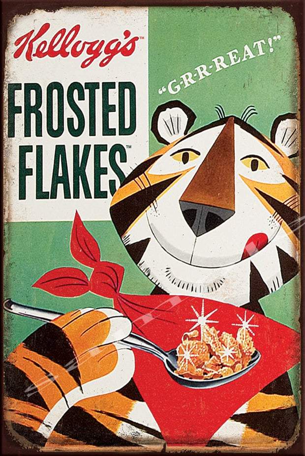 FROSTED FLAKES Retro/ Vintage Wall Home Décor, Shed-Garage and Bar Tin Metal Sign