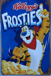 FROSTIES Garage Rustic Look Vintage Tin Signs Man Cave, Shed and Bar SIGN
