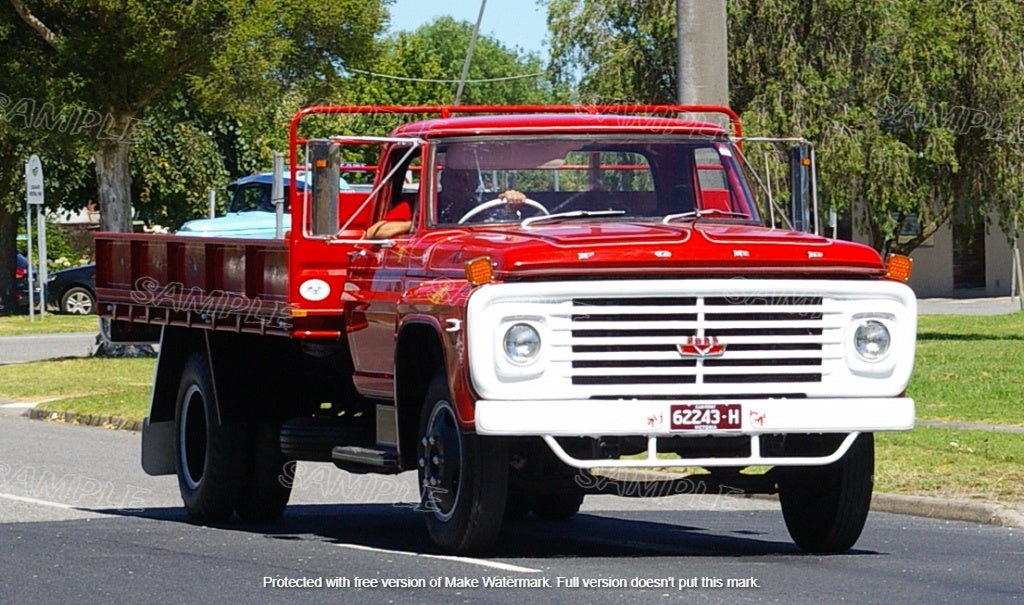 FORD F500 TRUCK Retro/ Vintage Tin Metal Sign Man Cave, Wall Home Déco ...