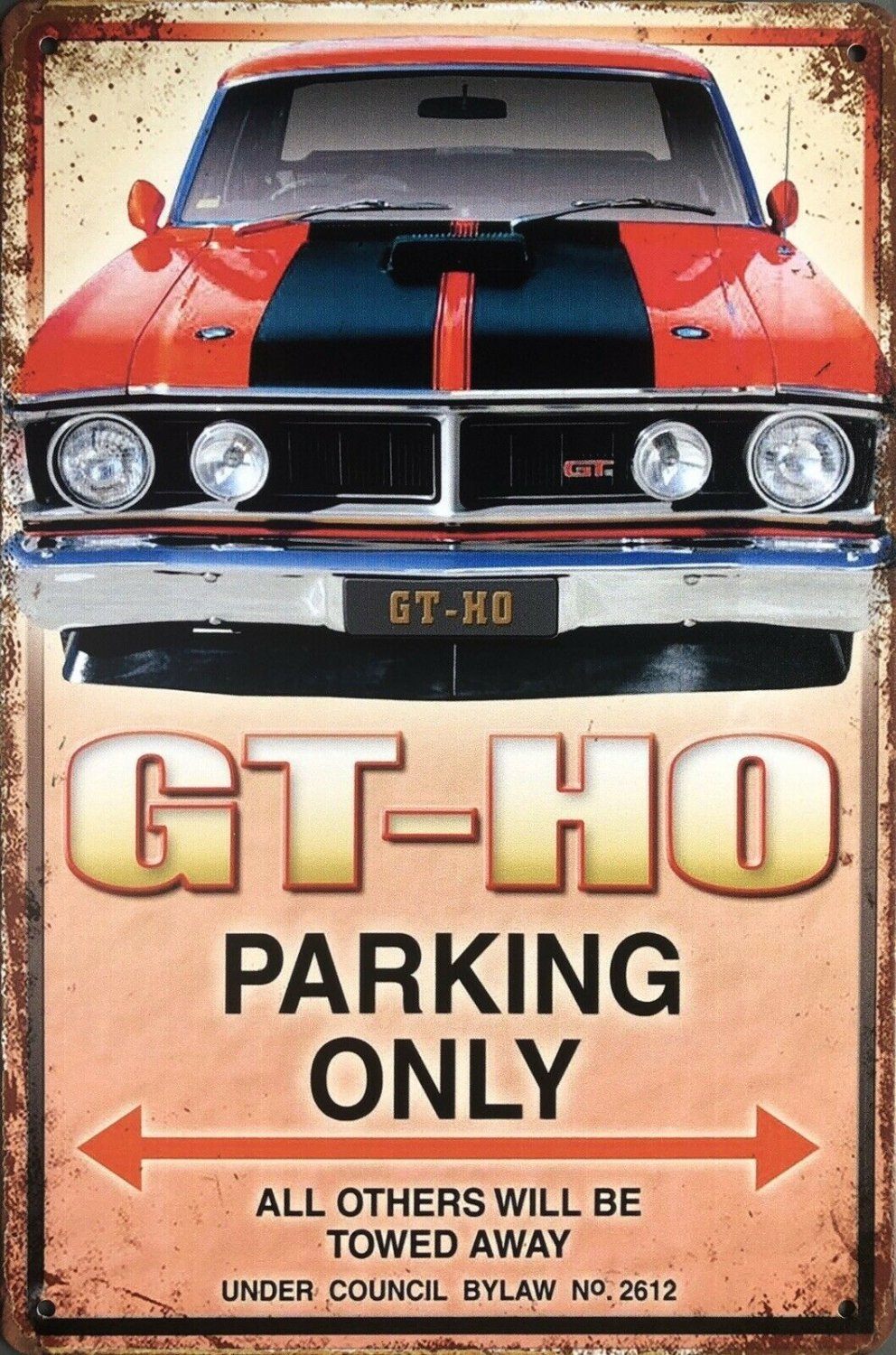 Ford GT-HO Garage Rustic Vintage Metal Tin Signs Man Cave, Shed and Bar Sign - Tin Sign Factory Australia