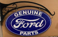 Ford Genuine Parts Double Sided Oval Hanging Sign. V8 Cleveland Windsor GT - Tin Sign Factory Australia