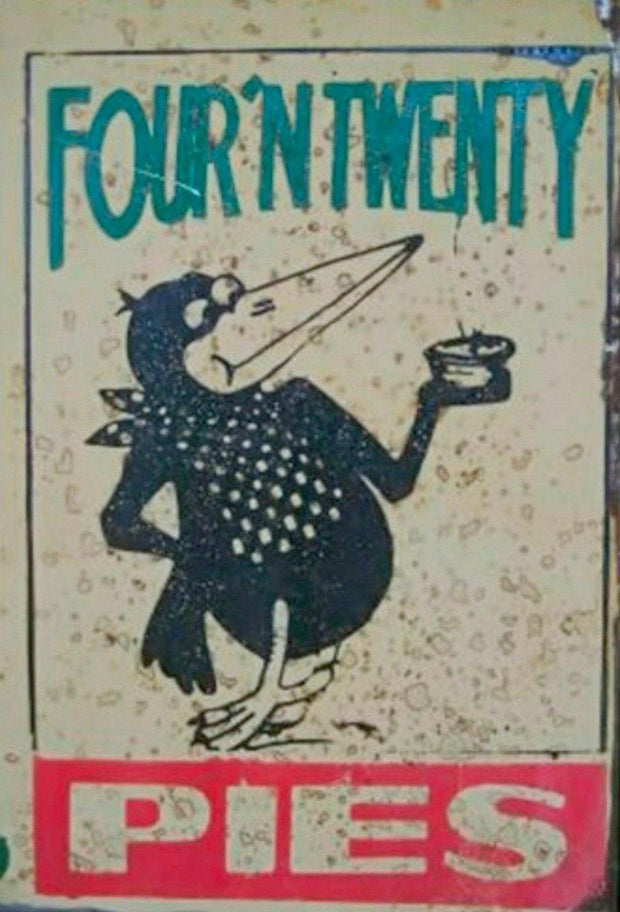 Four'N Twenty Pies tin metal sign MAN CAVE brand new