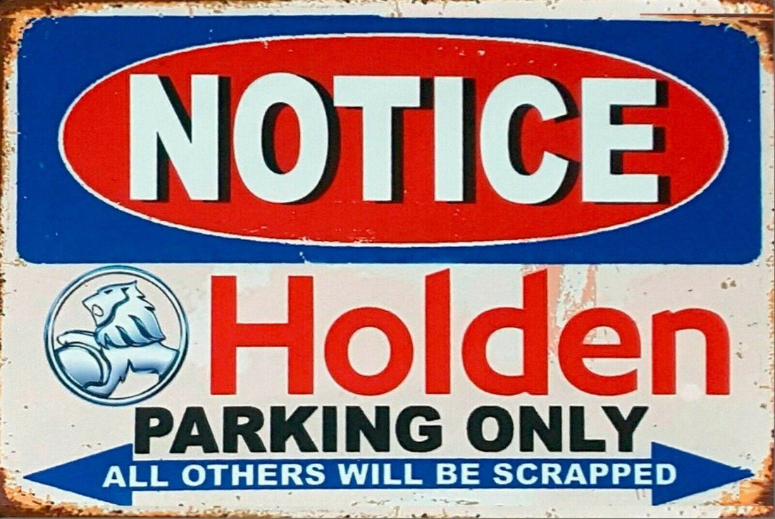 GMH Holden logo lion tin metal sign MAN CAVE brand new 40x30cm