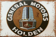 GMH Holden logo lion tin metal sign MAN CAVE brand new 40x30cm
