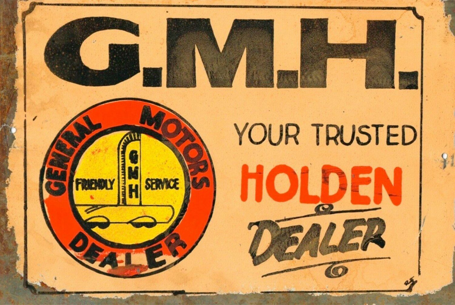 GMH holden sales service tin metal sign brand new - Tin Sign Factory Australia