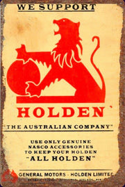 GMH holden sales service tin metal sign brand new