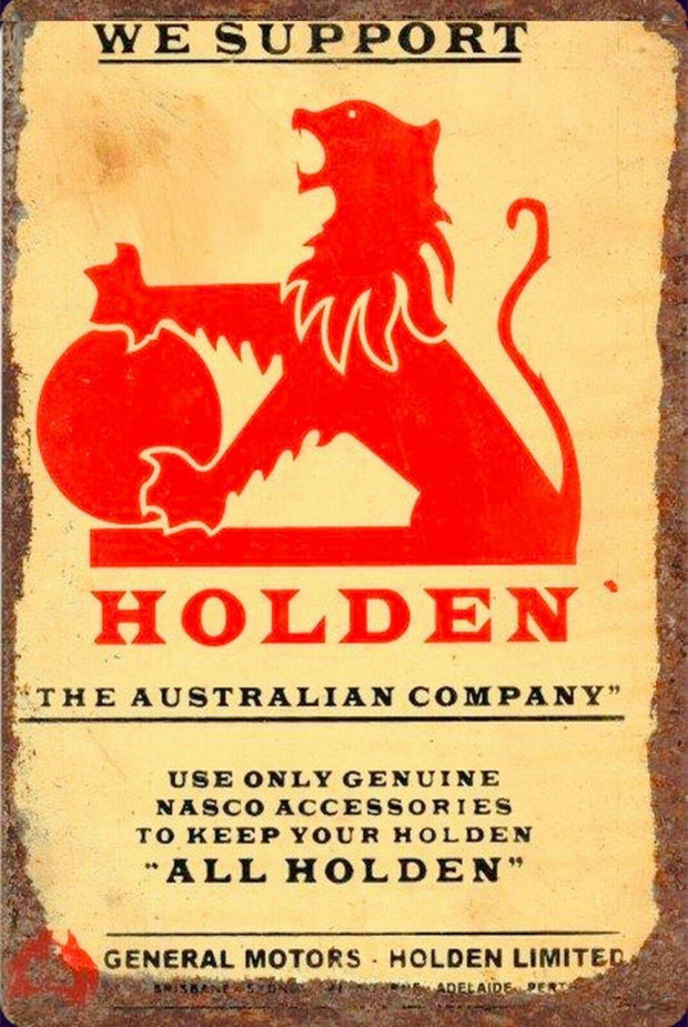 GMH holden sales service tin metal sign brand new