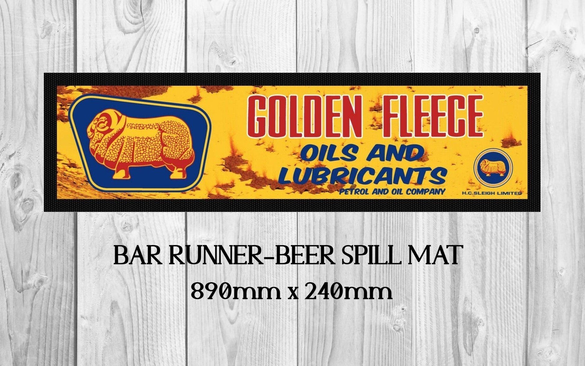 Buy GOLDEN FLEECE Aussie Beer Spill Mat (Half Bar) - Protect Your Bar, Chill Your Beers!