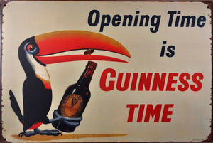 GUINNESS Garage Rustic Look Vintage Metal Tin Signs Man Cave, Shed and Bar Sign