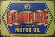 Golden Fleece H.D. Motor oil multi compounded tin metal sign 40x30