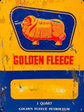 Golden Fleece H.D. Motor oil multi compounded tin metal sign 40x30 - Tin Sign Factory Australia