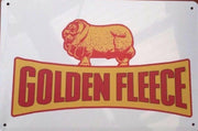 Golden Fleece Oil Rustic Look Vintage Tin Signs Man Cave, Shed and Bar Sign