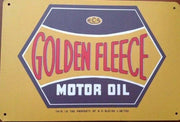 Golden Fleece Oil Rustic Vintage Metal Tin Sign Man Cave,Garage, Shed and Bar AU