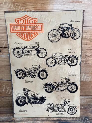 HALEY-DAVIDSON MOTORCYCLES 60x40 CM Sign | Screen Printed By AUSTRALIAN COMPANY