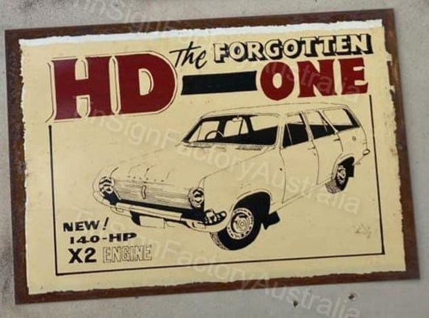 HD THE FORGOTTEN ONE 20x30 CM Sign | Screen Printed By AUSTRALIAN COMPANY