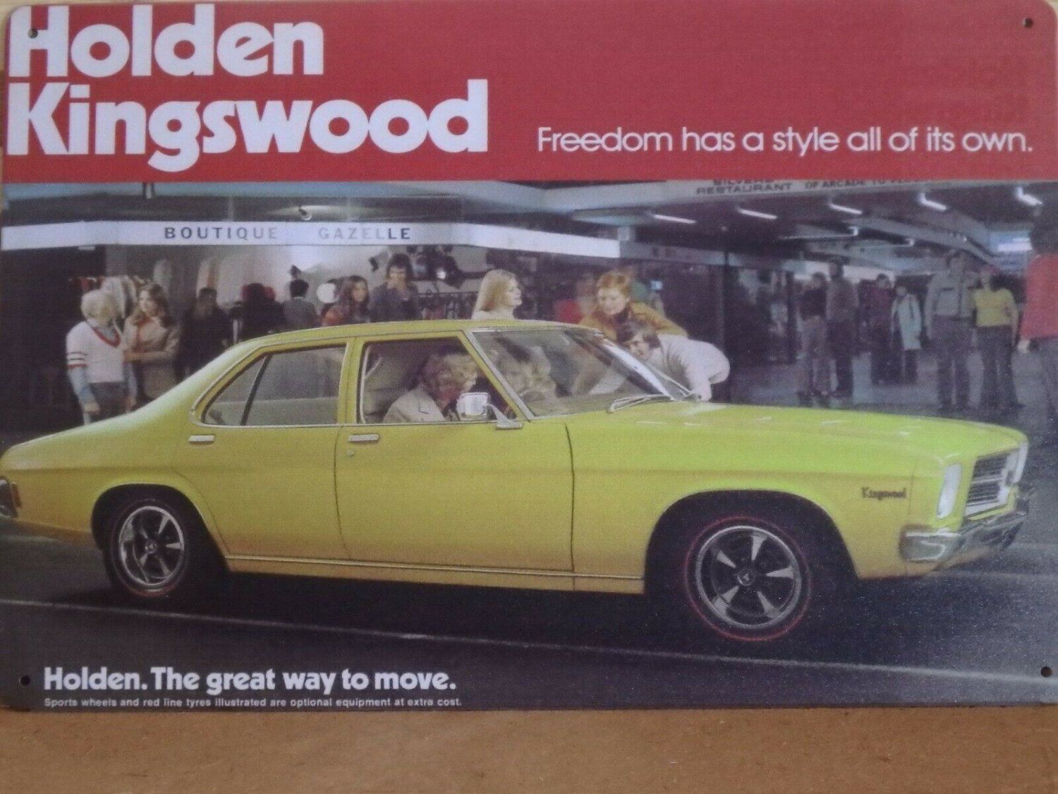 HOLDEN AUSTRALIAS OWN CAR Metal Tin Sign Vintage Retro Shed Garage Bar Man Cave - Tin Sign Factory Australia