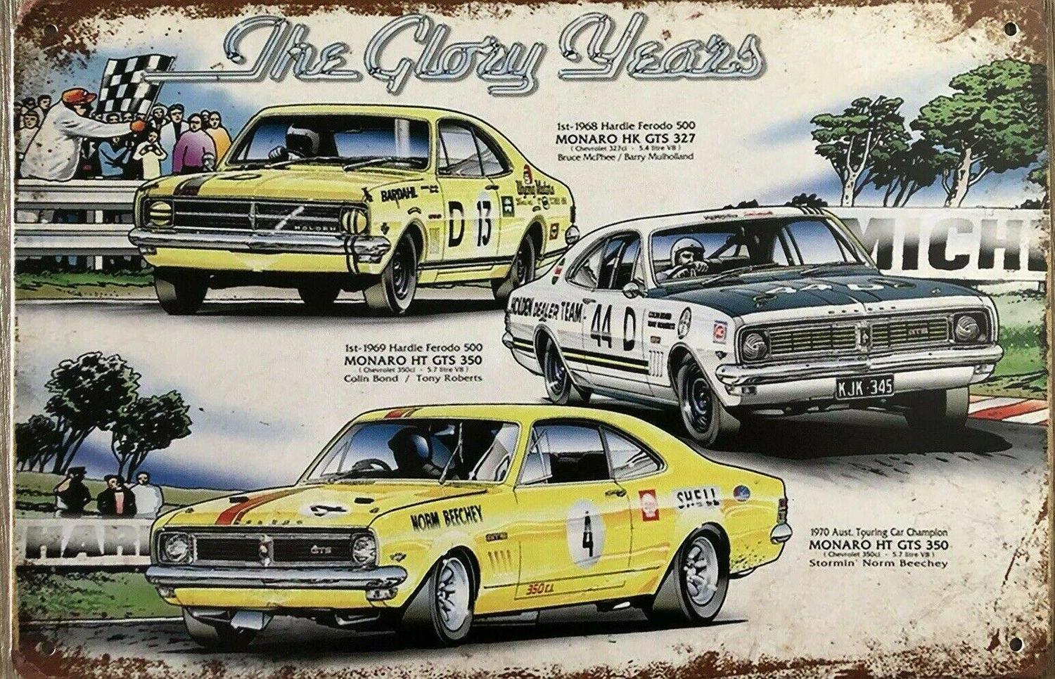 HOLDEN Garage Rustic Look Vintage Tin Signs Man Cave, Shed and Bar Sign - Tin Sign Factory Australia