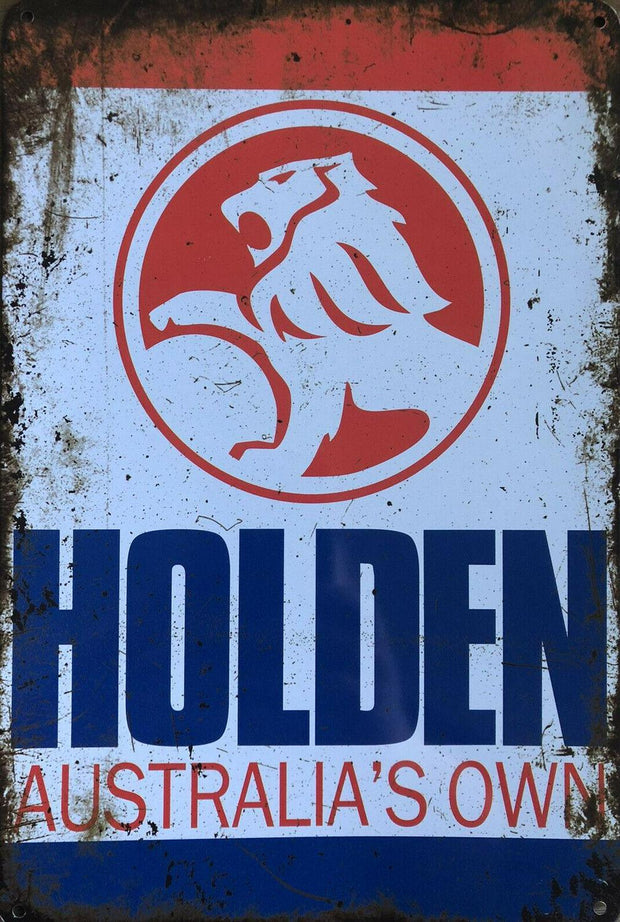 HOLDEN Garage Rustic Look Vintage Tin Signs Man Cave, Shed and Bar Sign