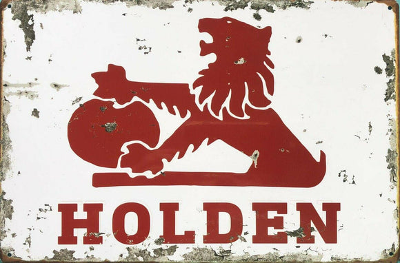 HOLDEN Garage Rustic Look Vintage Tin Signs Man Cave, Shed and Bar Sign