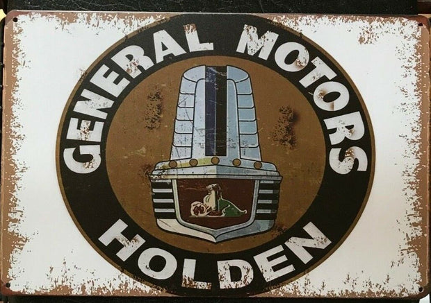 HOLDEN Rustic Look Vintage Tin Metal Sign Man Cave, Shed-Garage and Bar Sign