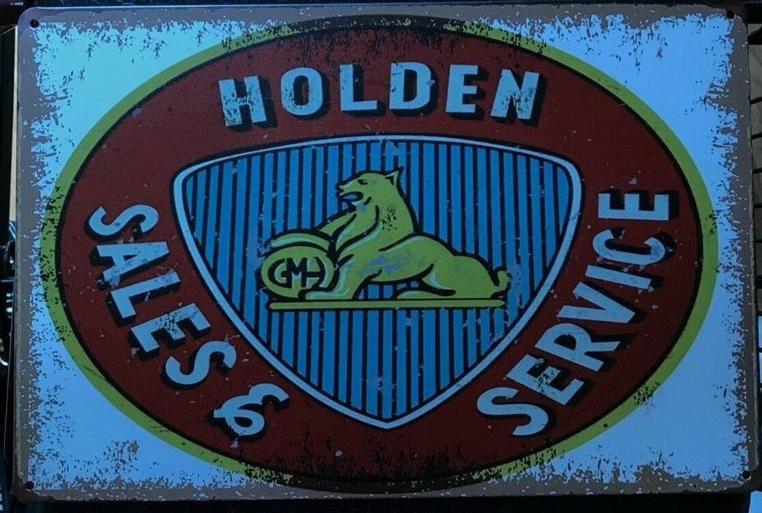 HOLDEN Rustic Look Vintage Tin Metal Sign Man Cave, Shed-Garage and Bar Sign - Tin Sign Factory Australia