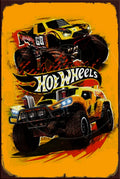 HOT WHEELS FIESTA Rustic Look Vintage Shed-Garage and Bar Man Cave Tin Metal Sign