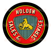 HOLDEN GENUINE PARTS Retro/ Vintage Round Metal Sign Man Cave, Wall Home Décor, Shed-Garage, and Bar