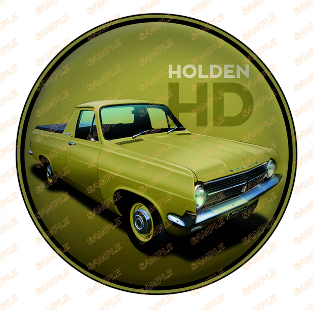 HOLDEN HD Retro/ Vintage Round Metal Sign Man Cave, Wall Home Décor, Shed-Garage, and Bar
