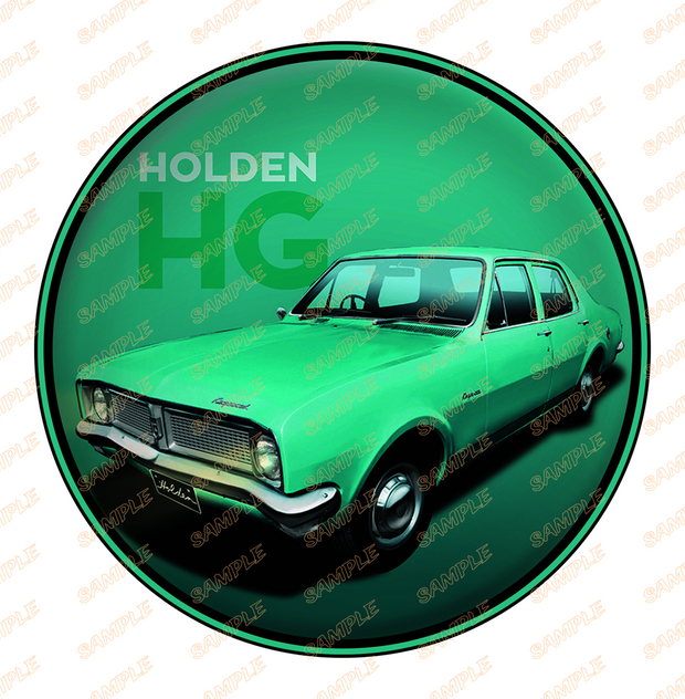 HOLDEN HG Retro/ Vintage Round Metal Sign Man Cave, Wall Home Décor, Shed-Garage, and Bar