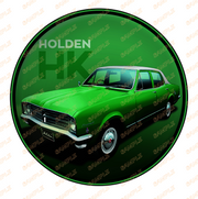 HOLDEN HK Retro/ Vintage Round Metal Sign Man Cave, Wall Home Décor, Shed-Garage, and Bar