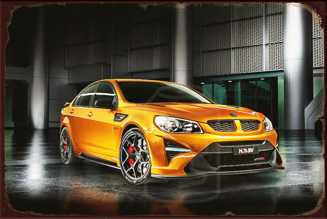 HOLDEN HSV-GTSR Rustic Look Vintage Shed-Garage and Bar Man Cave Tin Metal Sign