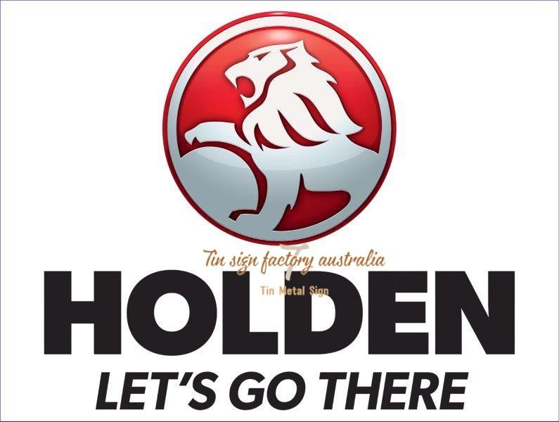 HOLDEN LOGO Retro Tin Metal Sign Man Cave, Shed-Garage and Bar, Work Decor - Tin Sign Factory Australia