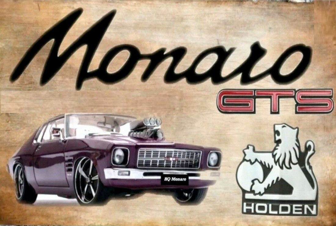Holden HQ ute gmh tin metal sign MAN CAVE brand new - Tin Sign Factory Australia