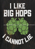 I LIKE BIG HOPS Funny Tin Metal Sign Man Cave, Shed-Garage & Bar Sign
