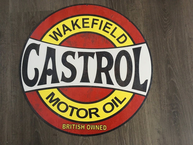 Castrol  Metal  sign Man cave bar  Free postage Australia wide - TinSignFactoryAustralia