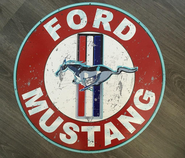 A Ford Mustang Metal  sign Man cave bar  Free postage Australia wide - TinSignFactoryAustralia