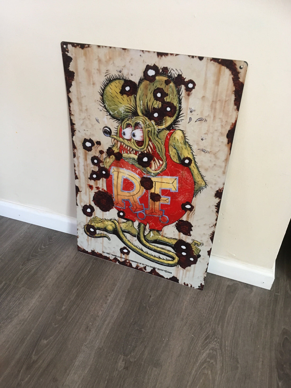 Rat Fink Metal metal sign bar garage shed man cave - Tin Sign Factory Australia