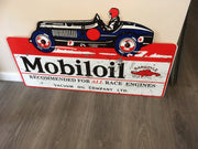 Mobiloil Gargoyle Metal metal sign bar garage shed man cave - Tin Sign Factory Australia