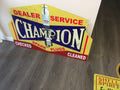 Champion Dealer service metal tin sign bar garage Free postage Australia - TinSignFactoryAustralia