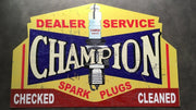 Champion Dealer service metal tin sign bar garage Free postage Australia - TinSignFactoryAustralia