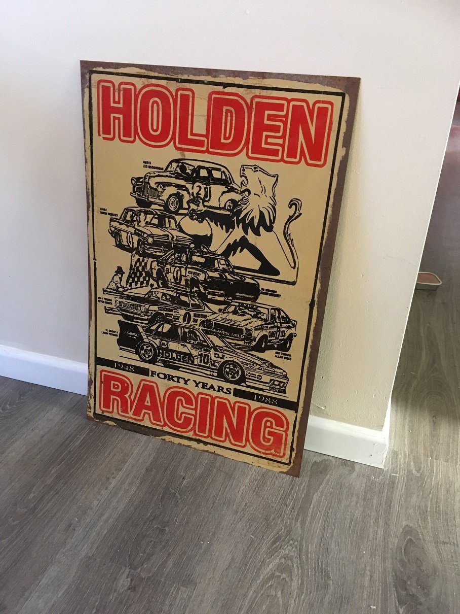 Holden Racing  metal sign 40 x 60 cm free postage - TinSignFactoryAustralia