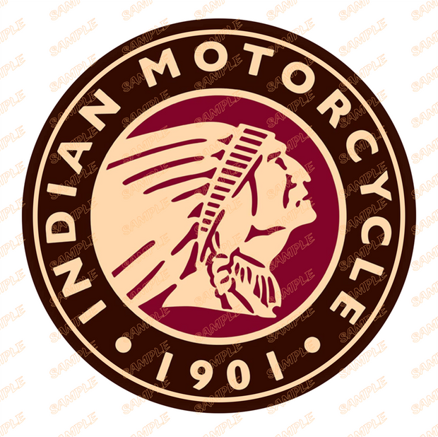 INDIAN 1901 Retro/ Vintage Round Metal Sign Man Cave, Wall Home Décor, Shed-Garage, and Bar